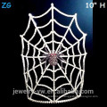 Atacado grande cristal assustador Halloween aranha coroa com máscara de Web de aranha